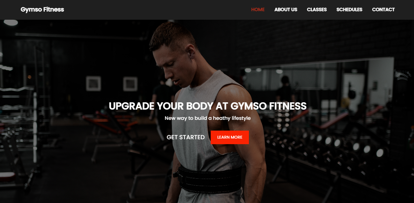 screenshot of Fitness Gym<br> Website with Fitness Gym website involved the development and deployment of a modern and interactive website for a newly established gym. The primary objective was to establish a strong online presence, attract potential members, and provide existing members with a valuable platform.